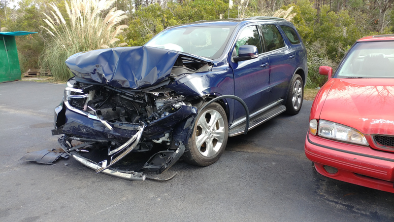Illustration for article titled 2015 Durango Totalled - no injuries